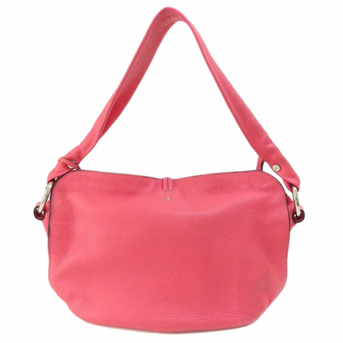 Celine Leather Pink Logo Handbag
